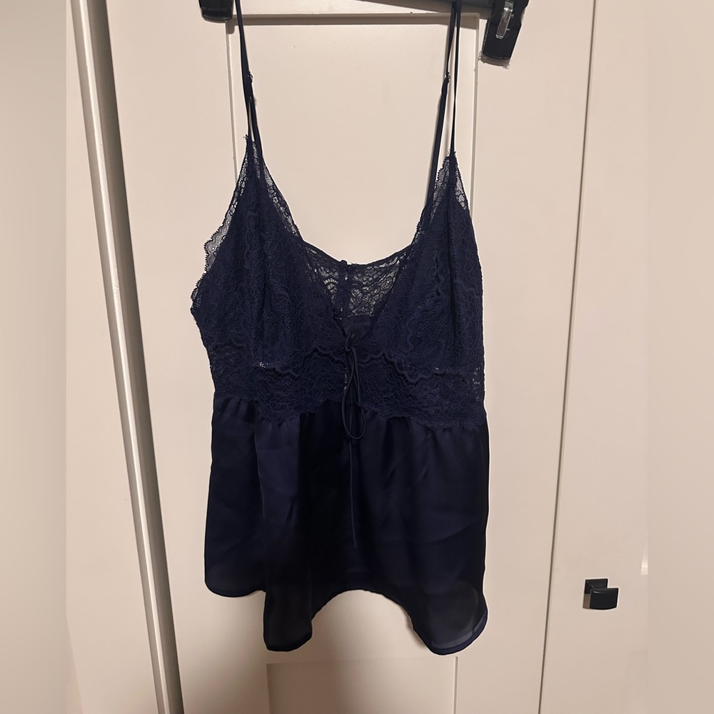 Victoria's Secret Deep Blue Lace Top
